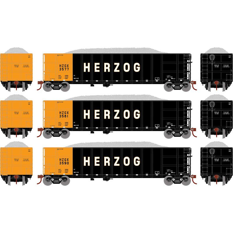 Athearn HO Thrall High Side Gondola w/Load, HZGX #2 (3)