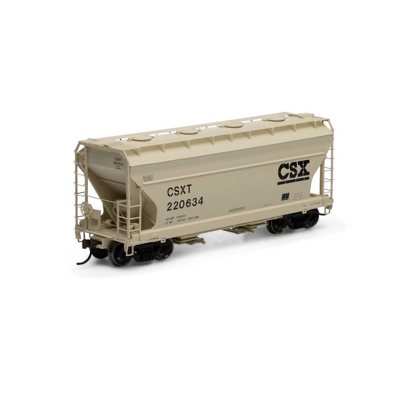 Athearn - HO ACF 2970 Covered Hopper, CSXT #220634 - ATH81053