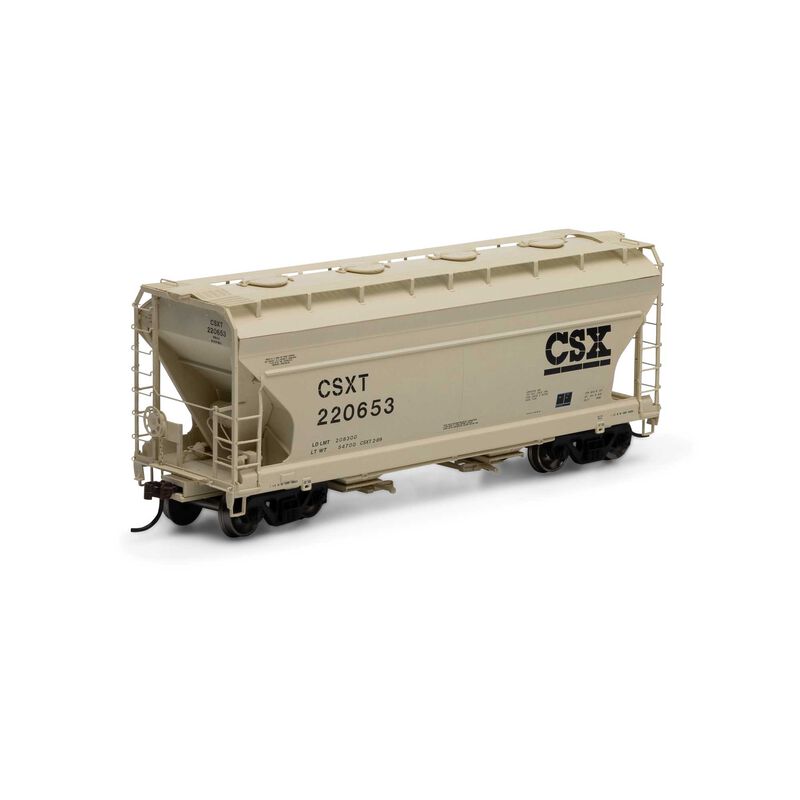 Athearn - HO ACF 2970 Covered Hopper, CSXT #220653 - ATH81054
