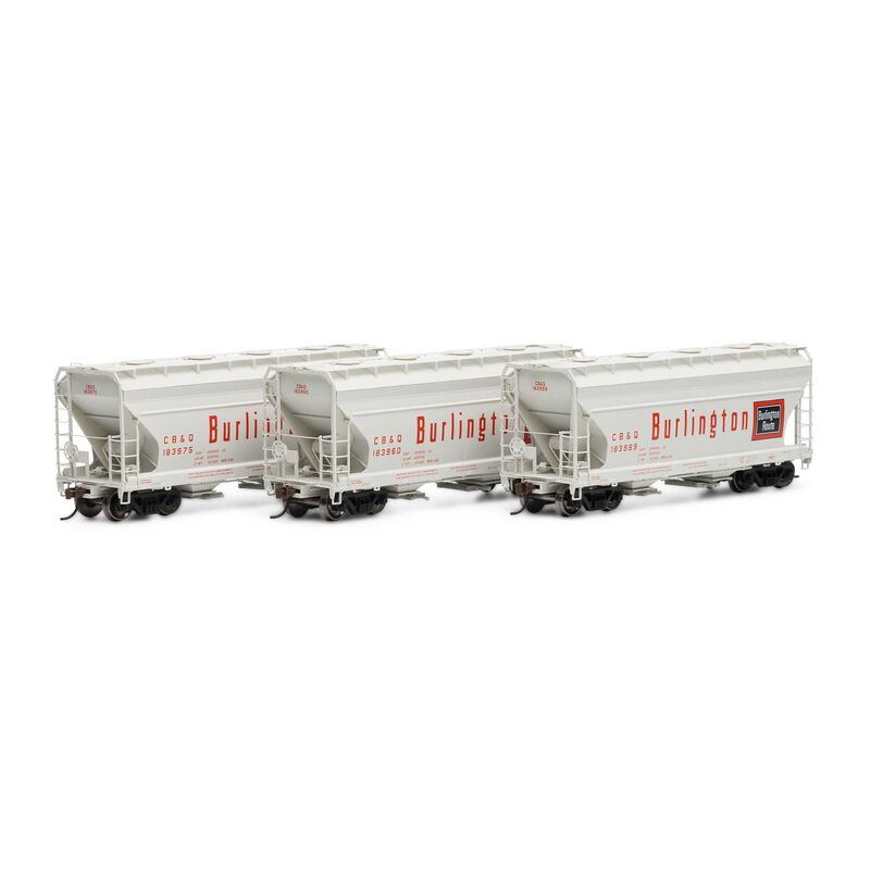 Athearn - HO ACF 2970 Covered Hopper, CB&Q (3) - ATH81064