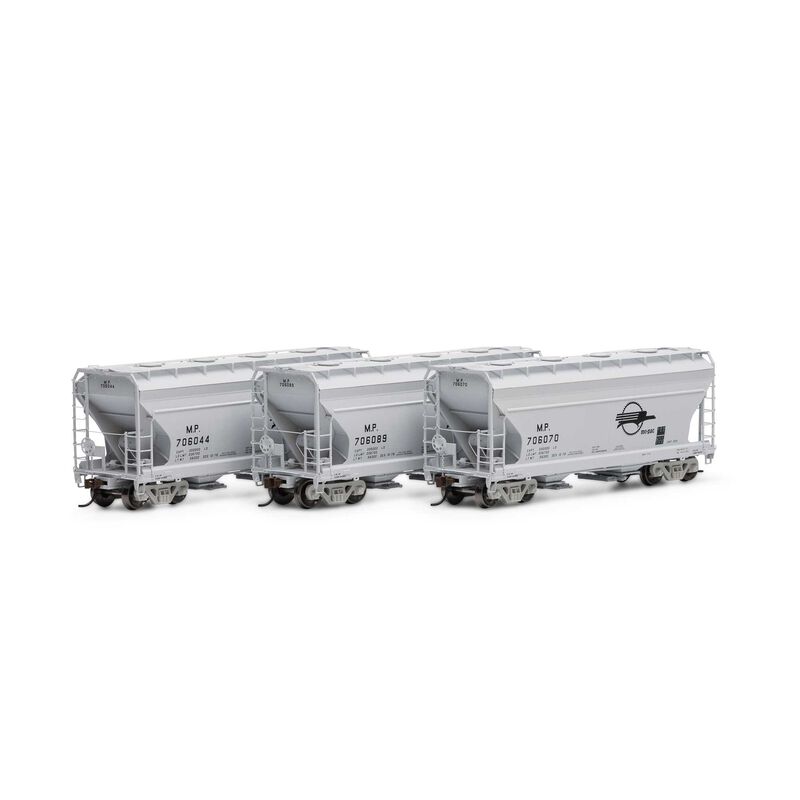 Athearn - HO ACF 2970 Covered Hopper, MP (3) - ATH81070