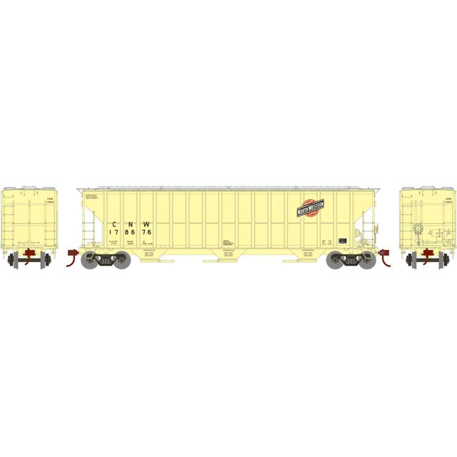 Athearn HO RTR FMC 4700 Covered Hopper, C&NW/Faded #178676 - ATH81509