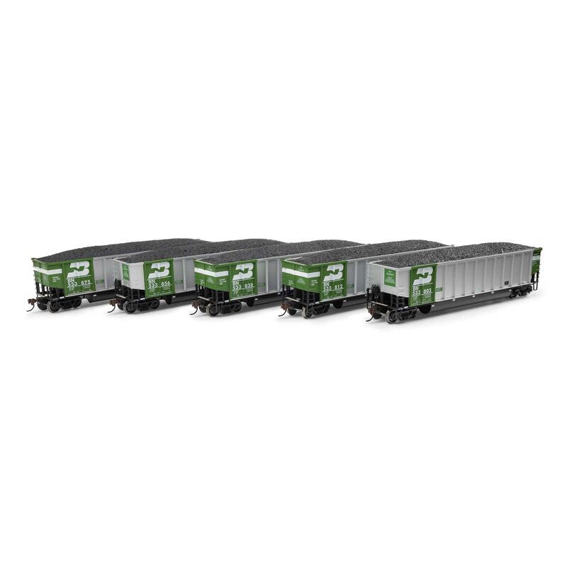 Athearn HO Bethgon Coalporter w/Load, Burlington Northern (BN) #2 (5)