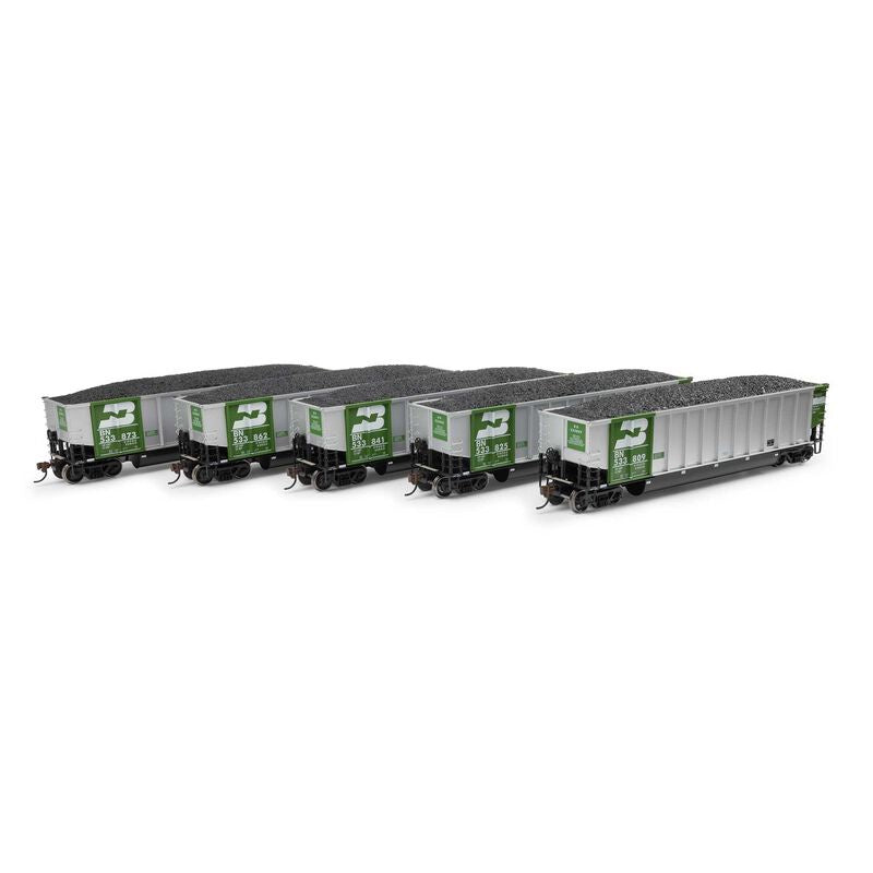 Athearn HO Bethgon Coalporter w/Load, Burlington Northern (BN) #3 (5)