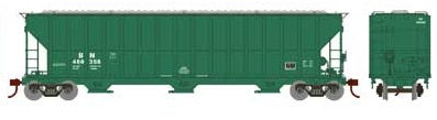 Athearn HO RTR FMC 4700 Covered Hopper, BN/Bland #460358 - ATH81752
