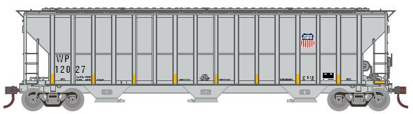 Athearn HO RTR FMC 4700 Covered Hopper,WP w/UP Logo #12084 - ATH82020