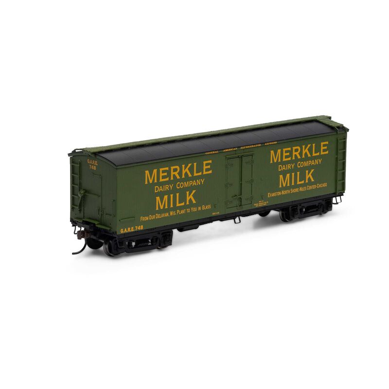 HO 40' Pfaudler Milk Car, Merkle #748