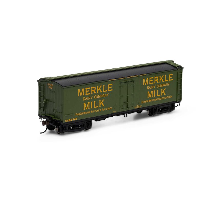 HO 40' Pfaudler Milk Car, Merkle #742