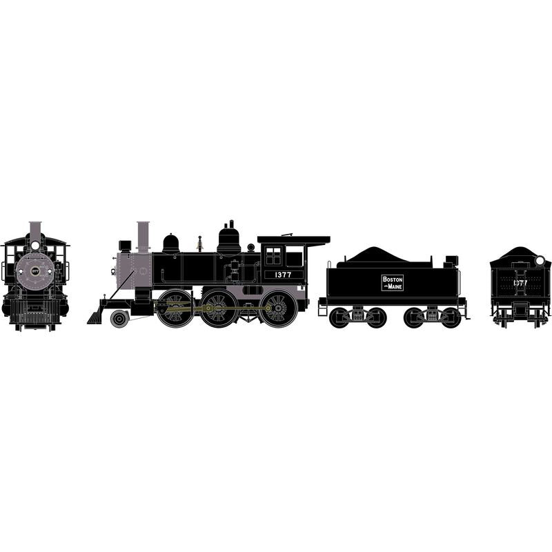 Athearn HO RTR Old Time 2-6-0 Mogul, Boston & Maine (B&M) #1377