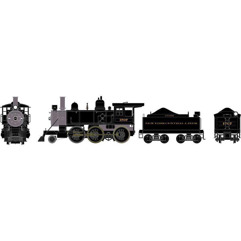 Athearn HO RTR Old Time 2-6-0 Mogul,  New York Central (NYC) #1707