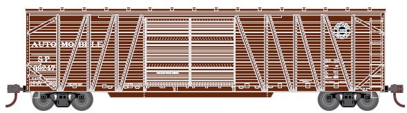 Athearn HO RTR 50' Single Sheathed Box, SP #69353 - ATH90092
