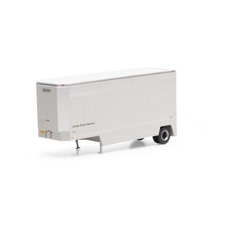 Athearn HO RTR 28' Drop Sill Trailer, UPS / No Shield #292267 - ATH90203