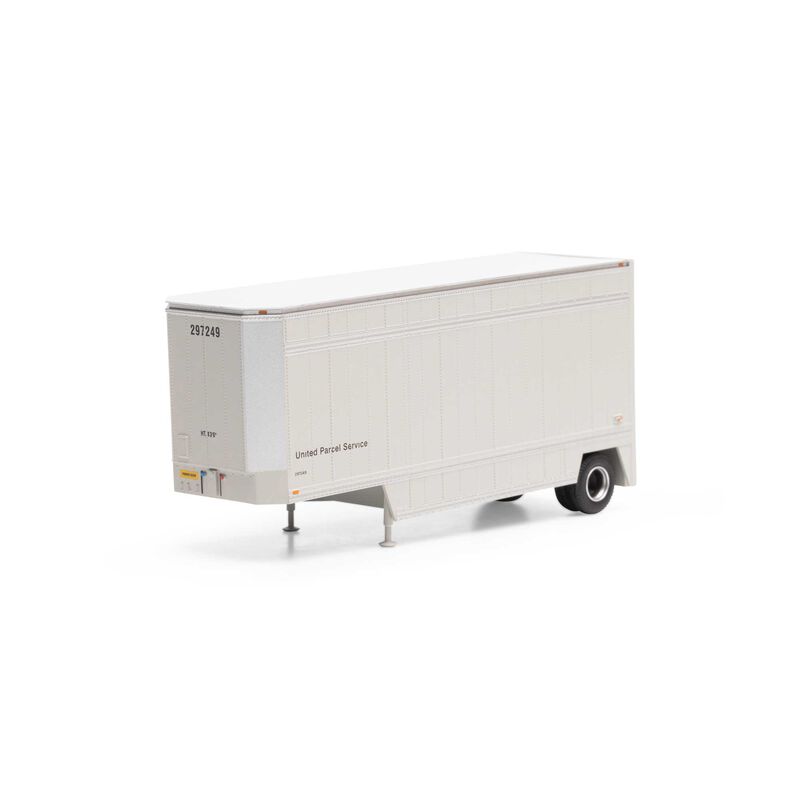 Athearn HO RTR 28' Drop Sill Trailer, UPS / No Shield #297249 - ATH90205