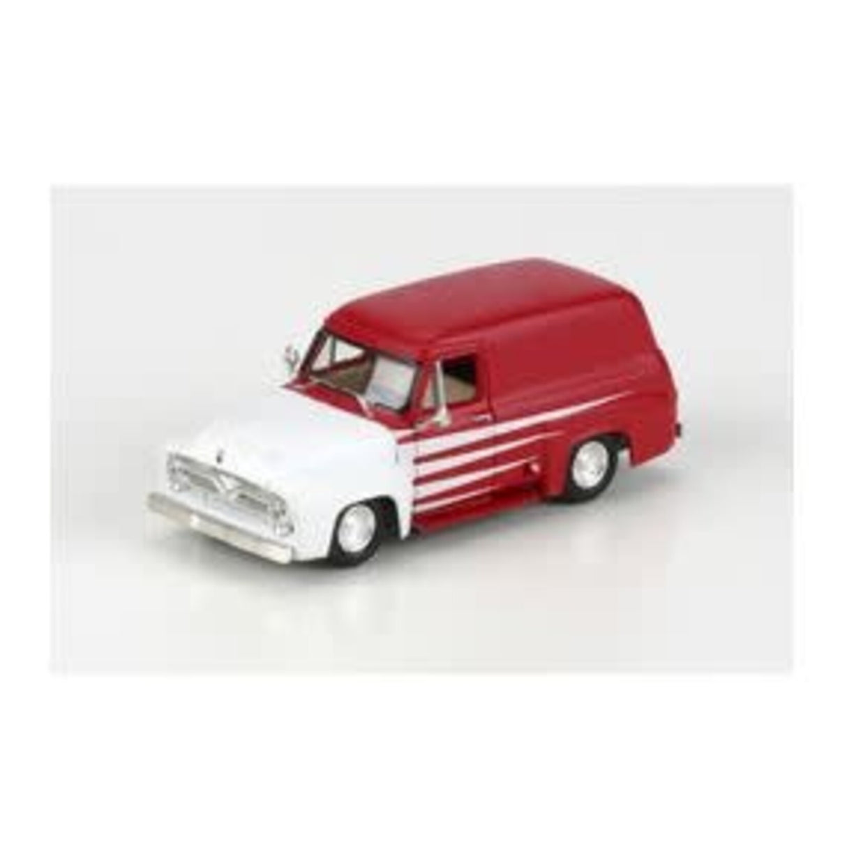 Athearn 1/50 DC 1955 Ford F-100 Panel Truck, Red/White - ATH90274
