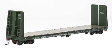 Athearn HO RTR 60' Bulkhead Flat, BCOL #864285 - ATH90533