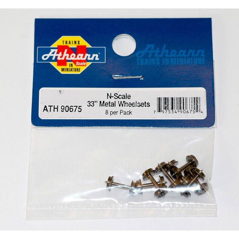 Athearn N 33 Metal Wheel Set (8)