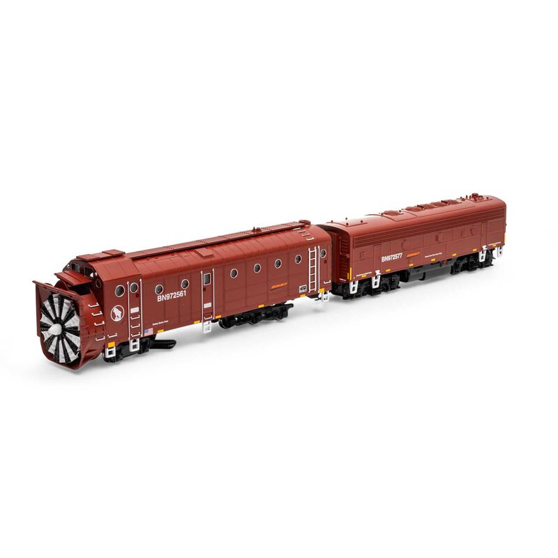 HO Rotary Snowplow & F7B, BNSF #972561/#972577