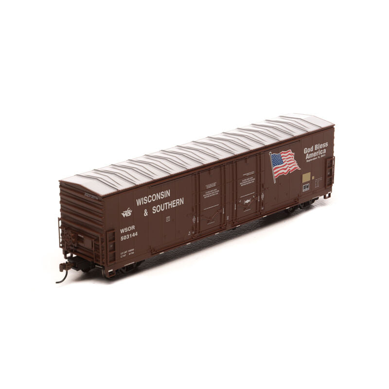 Athearn HO RTR 50' DD Plug Box, WSOR/Bless America - ATH96923