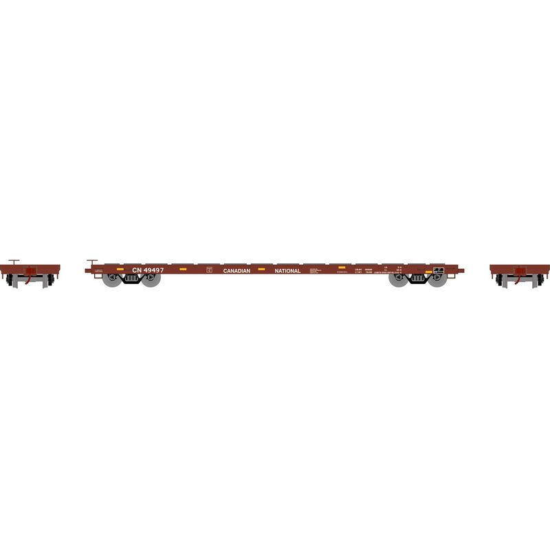 Athearn HO RTR 60' Flat Car, CN #49497 - ATH97073