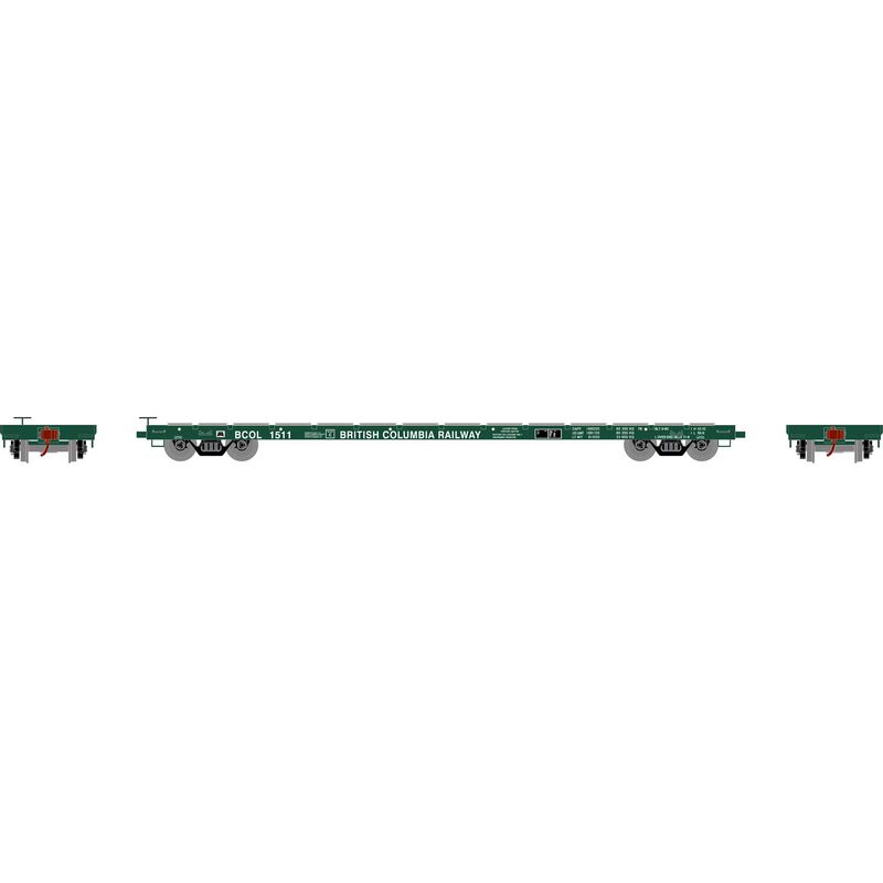 Athearn HO RTR 60' Flat Car, BCOL #1511 - ATH97078