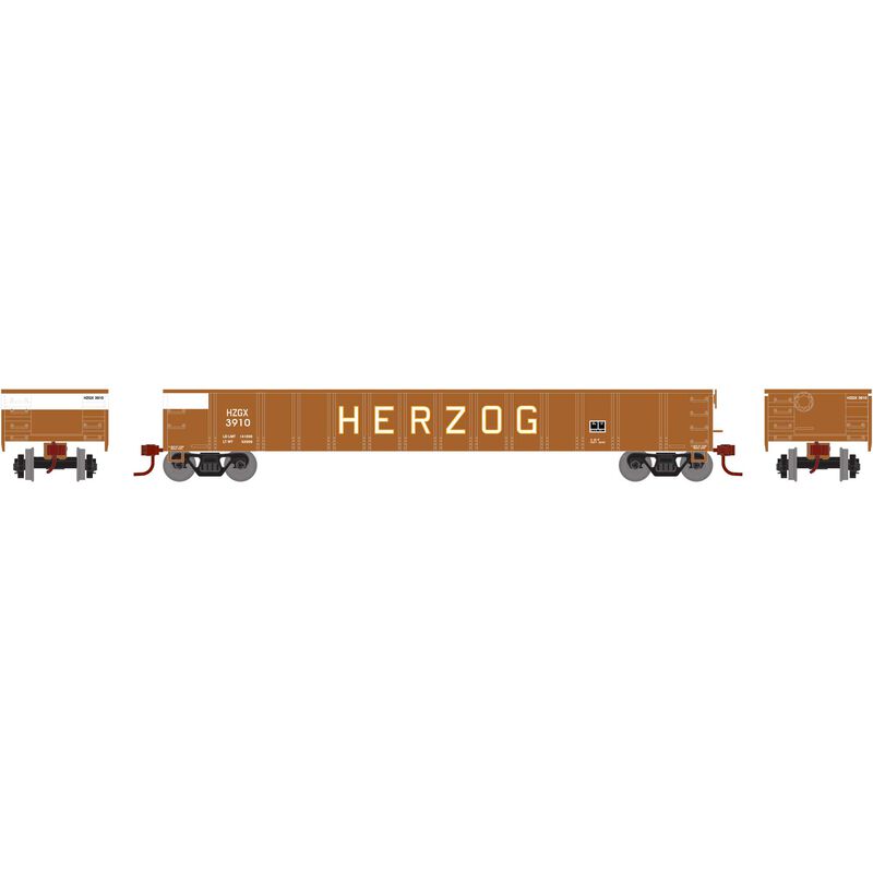 Athearn HO RTR 52' Mill Gondola, HZGX #3910 - ATH97394