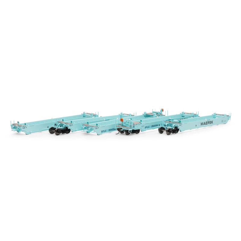 Athearn HO RTR Maxi I Well Cars, SFLC #254338 (5) - ATH98921