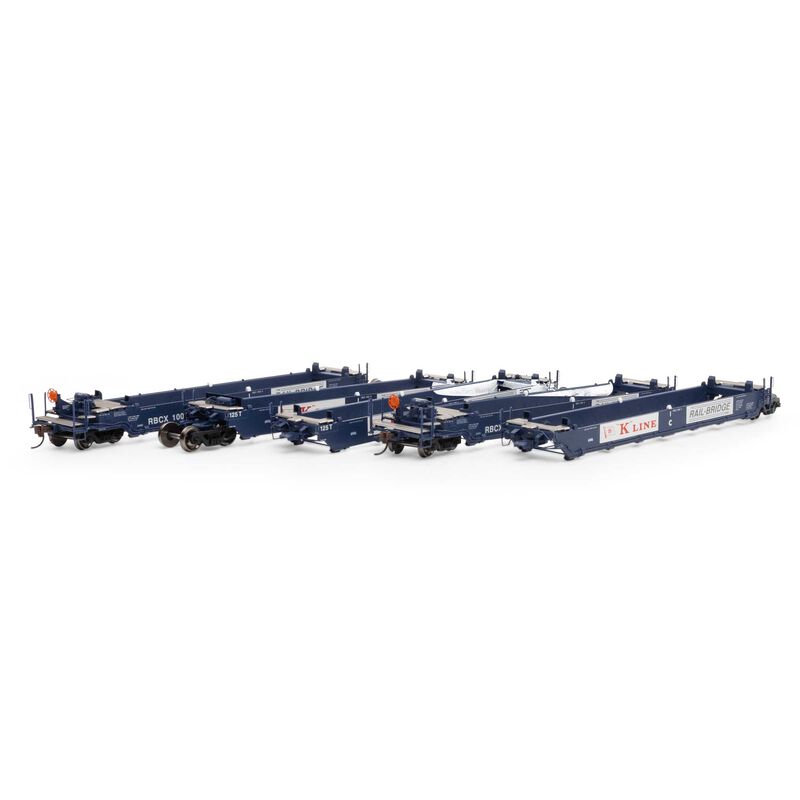 Athearn HO RTR Maxi I Well Cars, RBCX #1002 (5) - ATH98926