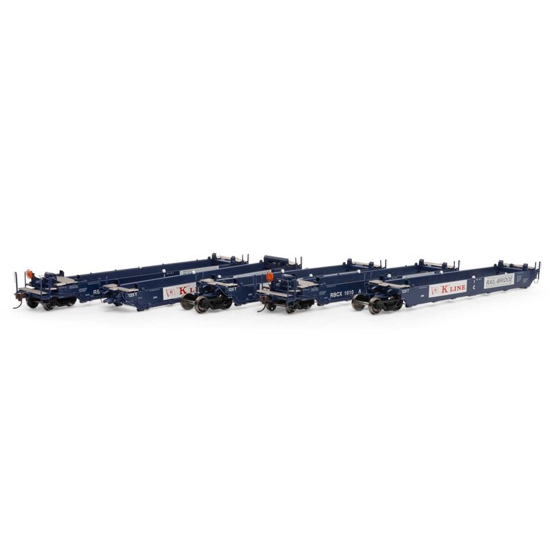 Athearn HO RTR Maxi I Well Cars, RBCX #1010 (5) - ATH98927