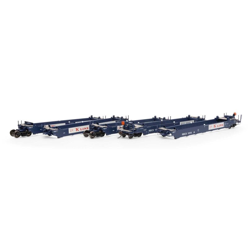 Athearn HO RTR Maxi I Well Cars, RBCX #1018 (5) - ATH98928