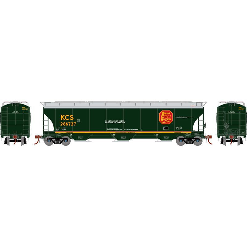 Athean Genesis HO Trinity 5161 Covered Hopper, KCS #286727