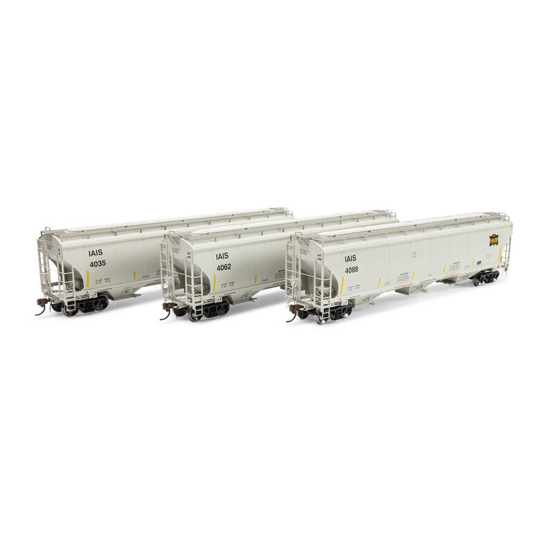 Athean Genesis HO Trinity 5161 Covered Hopper, IAIS #4035/4062/4088 (3)