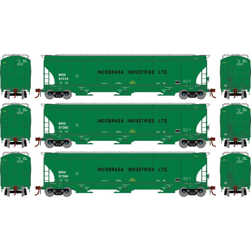 Athean Genesis HO Trinity 5161 Covered Hopper, BRIX #97319/97360/97384 (3)