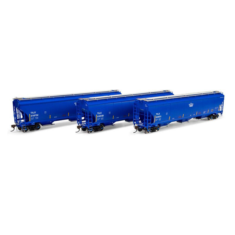Athean Genesis HO Trinity 5161 Covered Hopper, TILX #518721/518728/518732 (3)