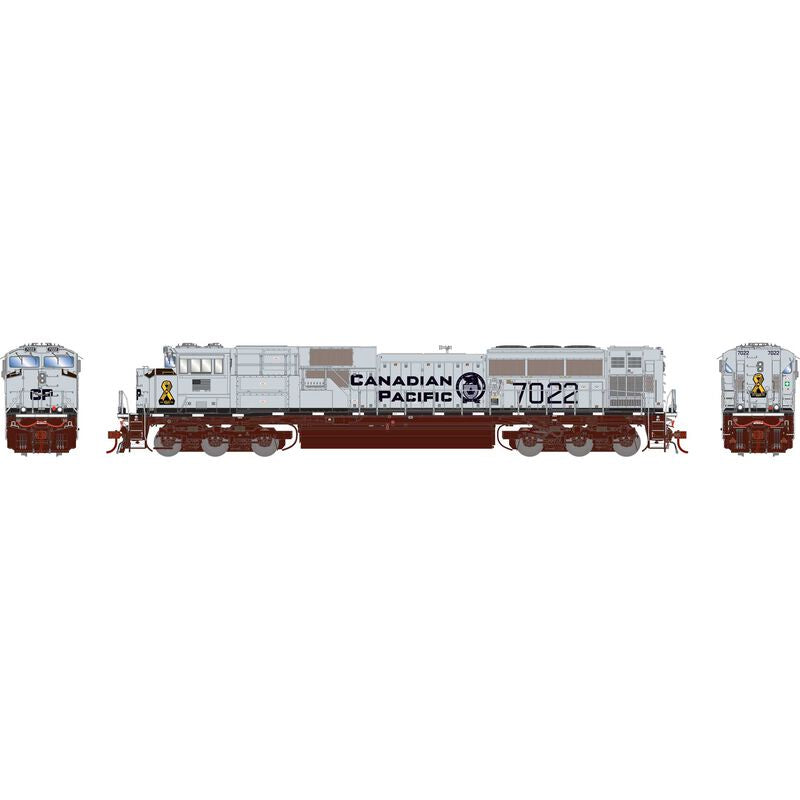 Athearn Genesis HO EMD SD70ACU Locomotive w/DCC & Sound, Canadian Pacific (CP) Military Tribute #7022