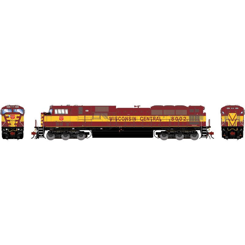 Athearn Genesis HO SD80MAC Locomotive, Legendary Liveries WC 'Wisconsin Central' #8002
