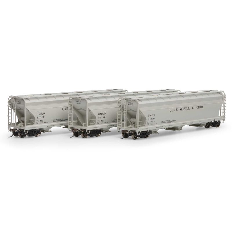 Athearn Genesis HO ACF 4600 3-Bay CF Hopper, GM&O #1 (3) - ATHG15859