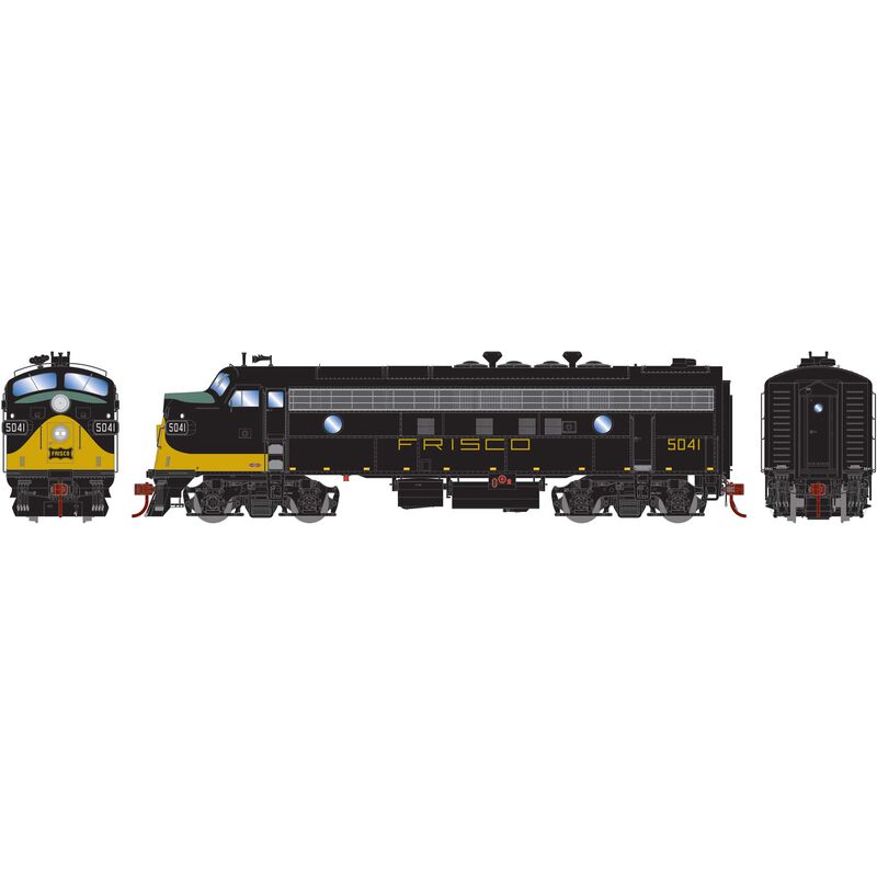 Athearn Genesis HO FP7A, SLSF/Black & Yellow #5041 - ATHG19303