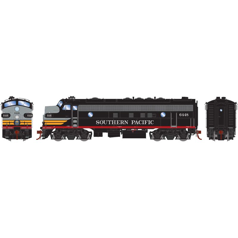 Athearn Genesis HO FP7A, SP/Black Widow #6448 - ATHG19306