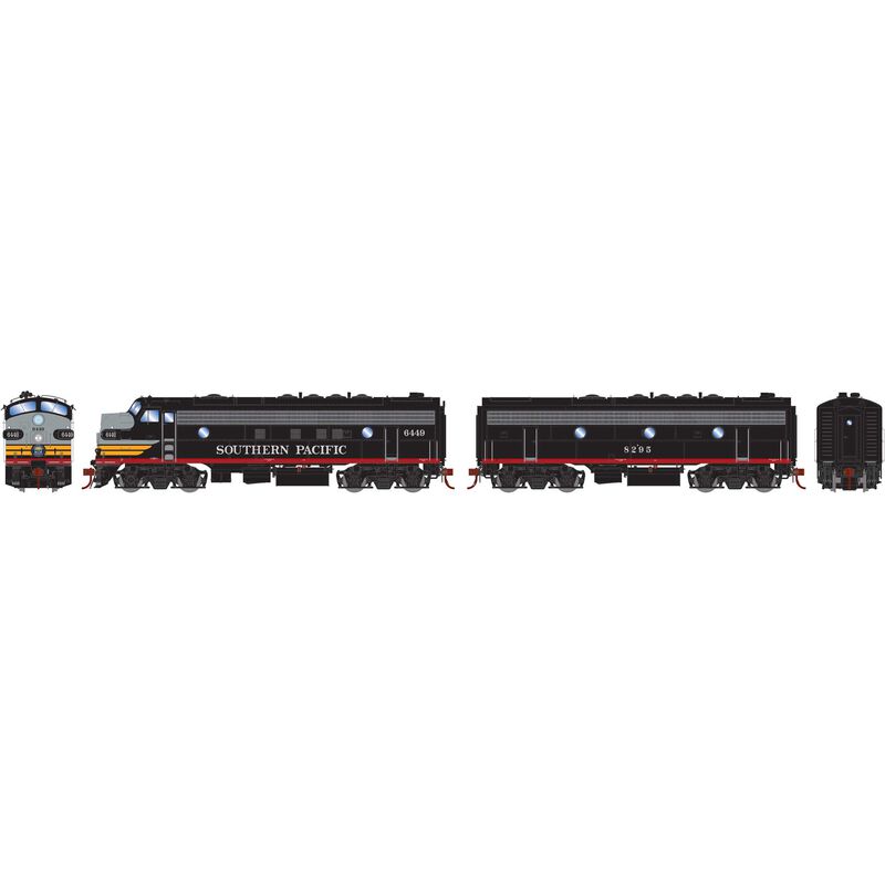 Athearn Genesis HO FP7A/F7B, SP/Black Widow #6449/#8295 - ATHG19307