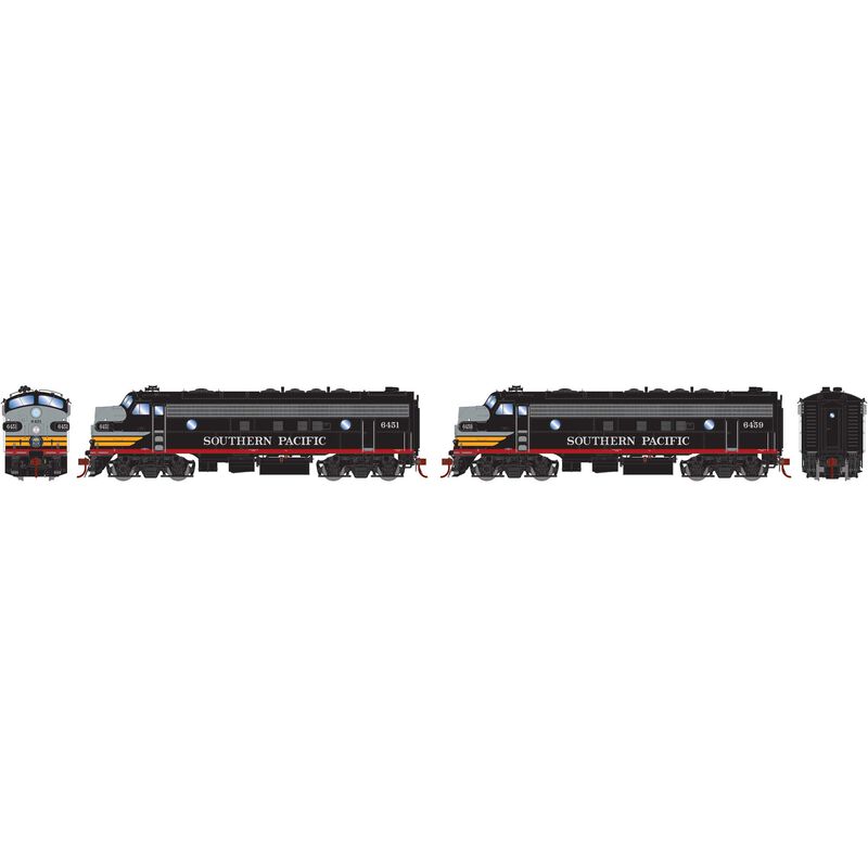 Athearn Genesis HO FP7A/FP7A, SP/Black Widow #6451/#6459 - ATHG19308