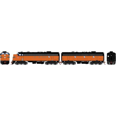 Athearn Genesis HO FP7A/F7B, Milwaukee Road (MILW) #100A/117B