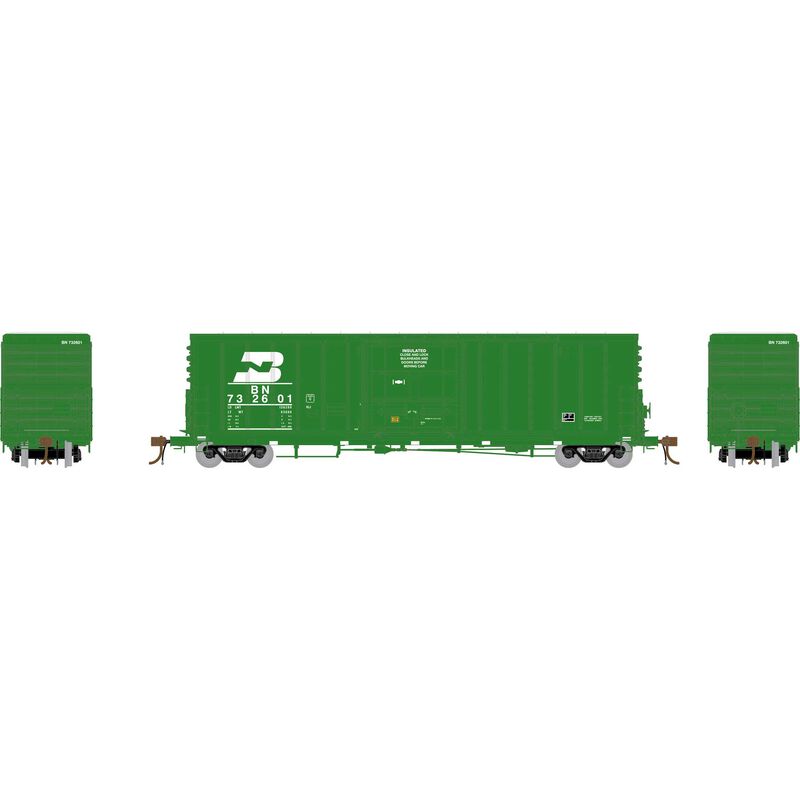 Athearn Genesis HO 50' PC&F Ext Post w/10'-6" Plug Box, BN #732601 - ATHG26808