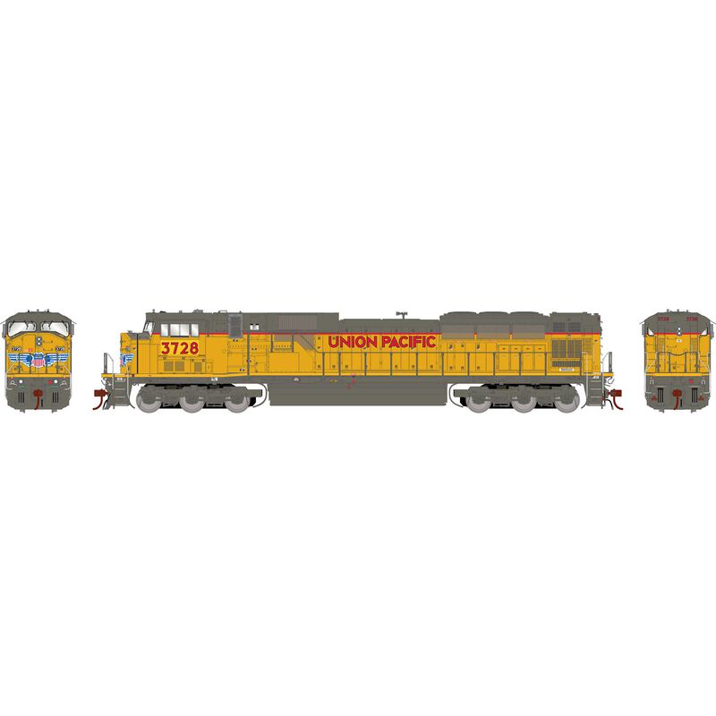 Athearn Genesis HO G2 SD90MAC, UP #3728 - ATHG27255