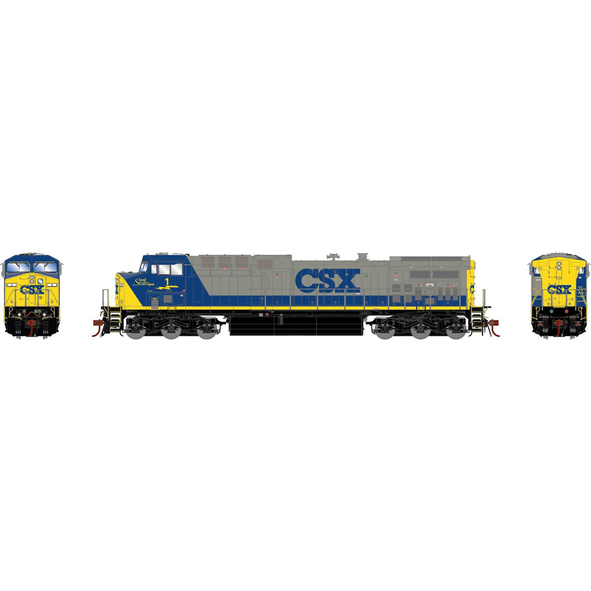Athearn Genesis HO G2 AC4400CW, CSX #1