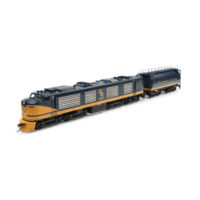 Athearn Genesis HO Gas Turbine w/Tender, Chesapeake & Ohio (C&O) #4500