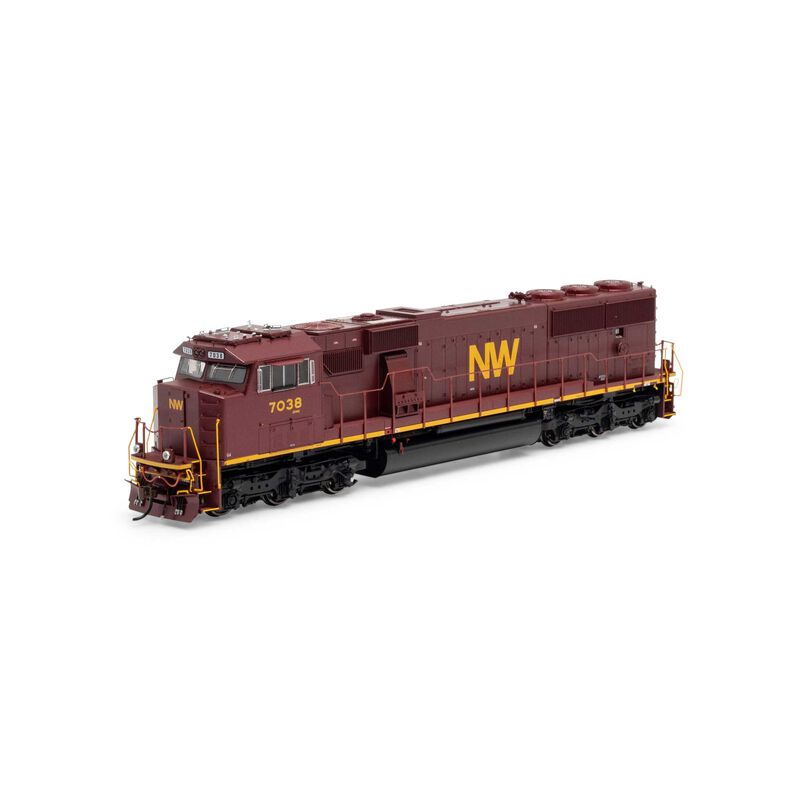 Athearn Genesis HO SD60E w/DCC & Sound, NS/NW/Heritage #7038 - ATHG65299