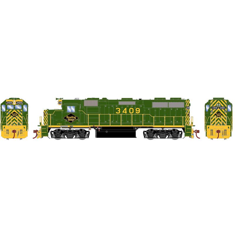 Athearn Genesis HO GP39-2, RDG #3409 - ATHG65525