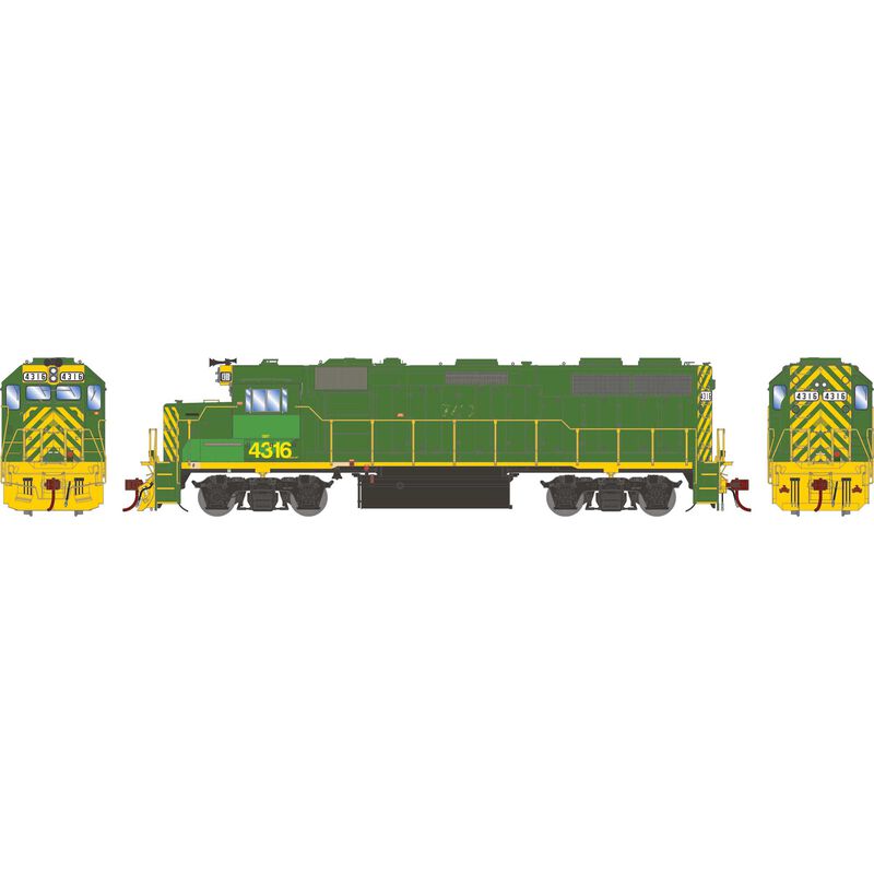 Athearn Genesis HO GP39-2 w/DCC & Sound, CSX/Ex-RDG Patch #4316 - ATHG65638