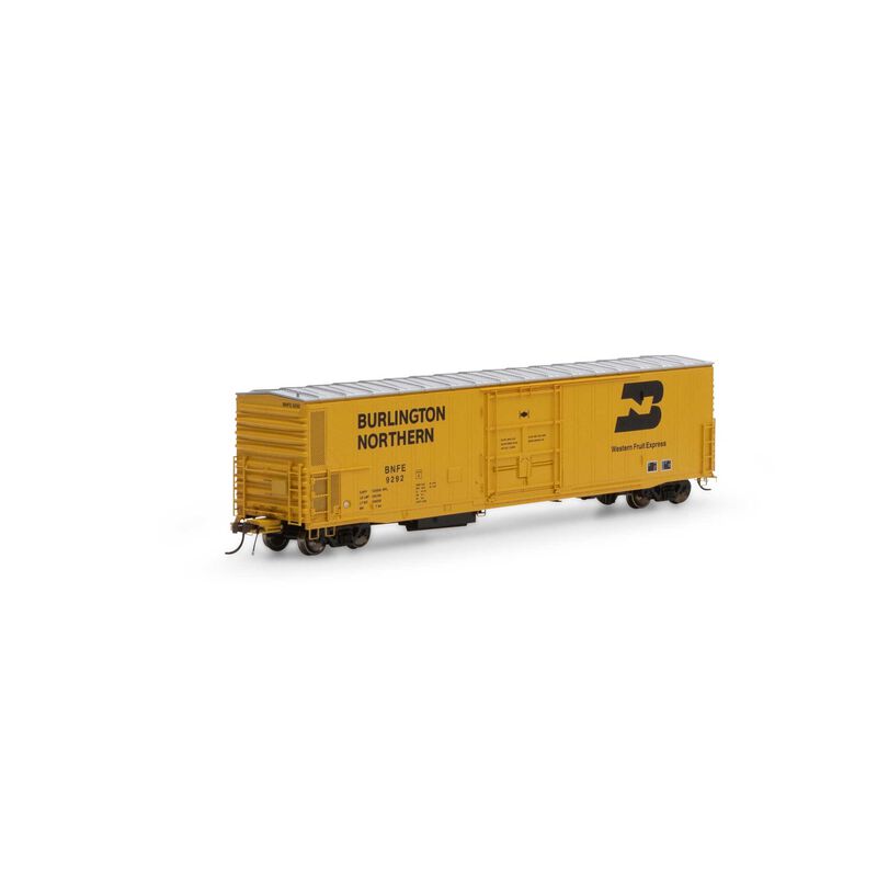 Athearn Genesis HO 57' Mechanical Reefer w/Sound,BNFE/Yellow #9292 - ATHG66401