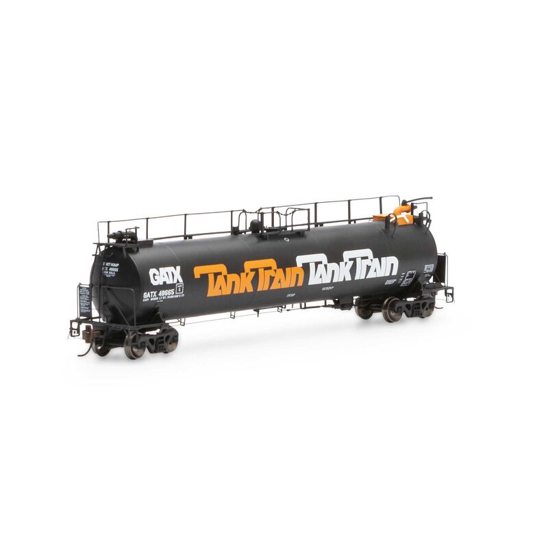 Athearn Genesis HO TankTrain Intermediate,GATX/Orange Letter#48665 - ATHG67913